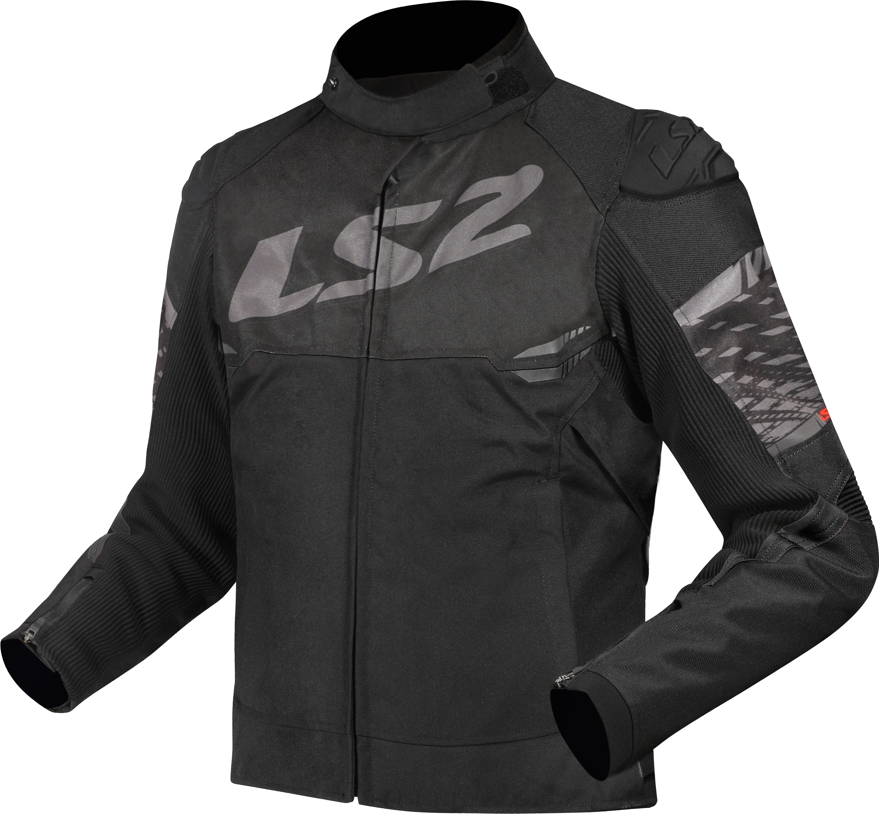 LS2 APEX LADY JACKET BLACK DARK GREY